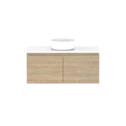 ADP Glacier Lite Ensuite All Door Slim Vanity with Benchtop