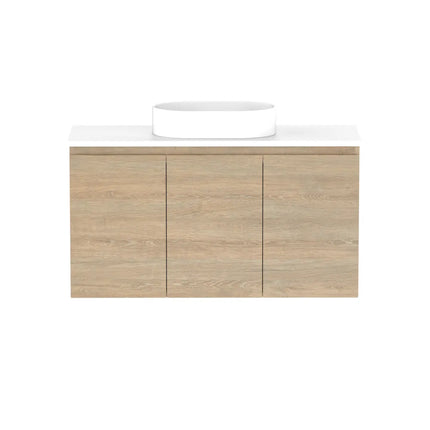 ADP Glacier Lite Ensuite All Door Twin Vanity with Benchtop