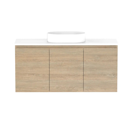 ADP Glacier Lite Ensuite All Door Twin Vanity with Benchtop