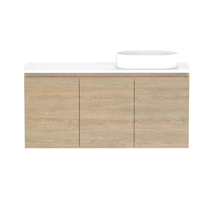 ADP Glacier Lite Ensuite All Door Twin Vanity with Benchtop