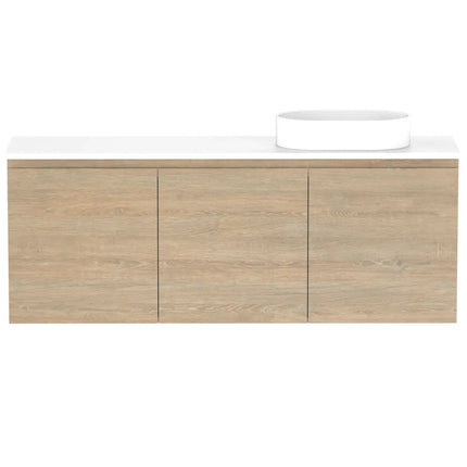 ADP Glacier Lite Ensuite All Door Twin Vanity with Benchtop