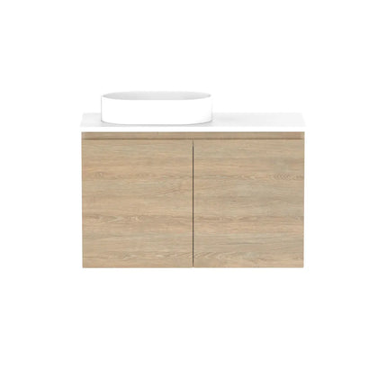 ADP Glacier Lite Ensuite All Door Twin Vanity with Benchtop