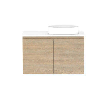 ADP Glacier Lite Ensuite All Door Twin Vanity with Benchtop