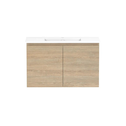 ADP Glacier Lite Ensuite All Door Twin Vanity with Ceramic Top
