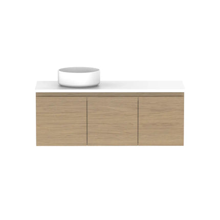 ADP Glacier Lite Ensuite Door and Drawer Slim Vanity with Benchtop 750-1800mm