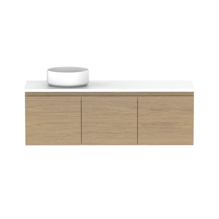 ADP Glacier Lite Ensuite Door and Drawer Slim Vanity with Benchtop