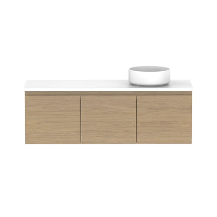 ADP Glacier Lite Ensuite Door and Drawer Slim Vanity with Benchtop 750-1800mm