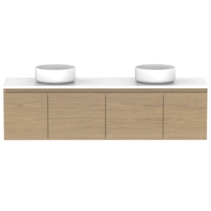 ADP Glacier Lite Ensuite Door and Drawer Slim Vanity with Benchtop 750-1800mm