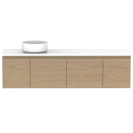 ADP Glacier Lite Ensuite Door and Drawer Slim Vanity with Benchtop