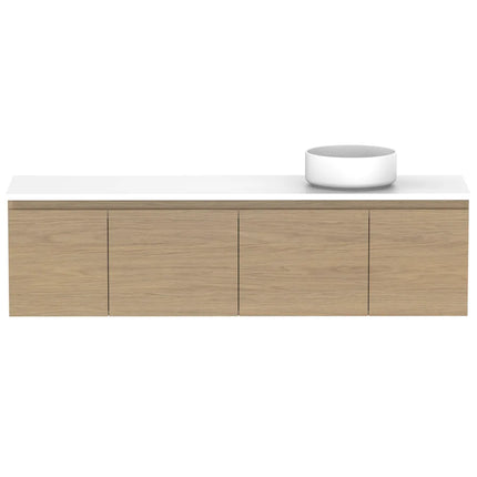 ADP Glacier Lite Ensuite Door and Drawer Slim Vanity with Benchtop
