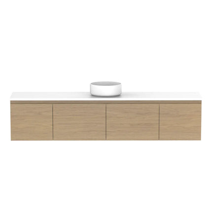 ADP Glacier Lite Ensuite Door and Drawer Slim Vanity with Benchtop