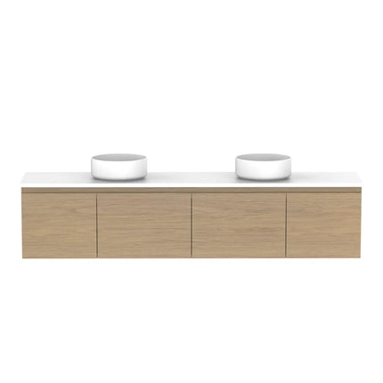 ADP Glacier Lite Ensuite Door and Drawer Slim Vanity with Benchtop