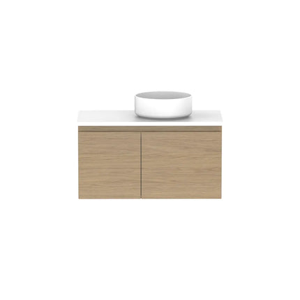 ADP Glacier Lite Ensuite Door and Drawer Slim Vanity with Benchtop