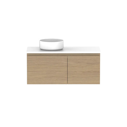 ADP Glacier Lite Ensuite Door and Drawer Slim Vanity with Benchtop