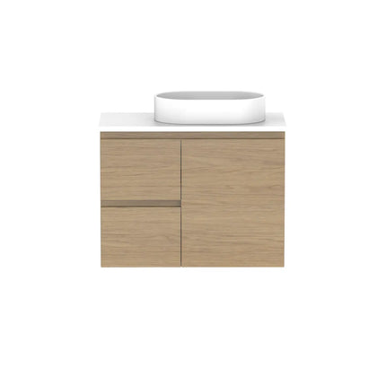 ADP Glacier Lite Ensuite Door and Drawer Twin Vanity with Benchtop 750-1800mm