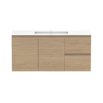 ADP Glacier Lite Ensuite Door and Drawer Twin Vanity with Cast Marble Top