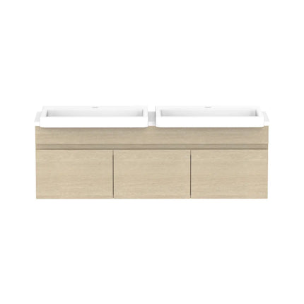 ADP Glacier Lite Semi-Recessed All Door Slim Vanity with Benchtop 600-1800mm