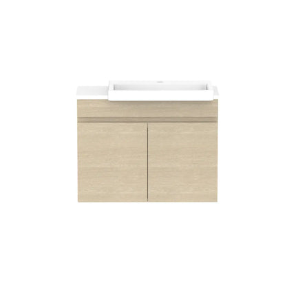 ADP Glacier Lite Semi-Recessed All Door Twin Vanity with Benchtop 600-1800mm