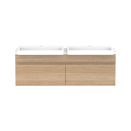 ADP Glacier Lite Semi-Recessed All Drawer Slim Vanity with Benchtop