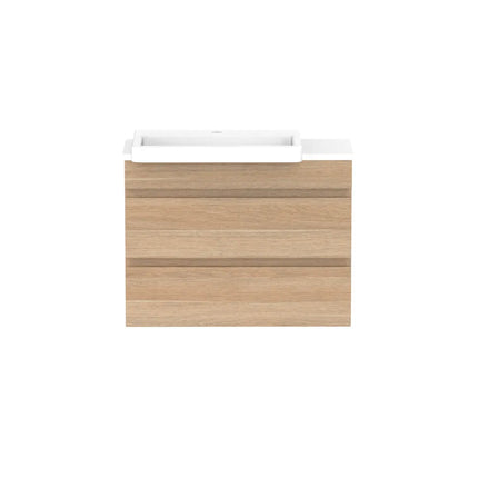 ADP Glacier Lite Semi-Recessed All Drawer Twin Vanity with Benchtop 600-1800mm