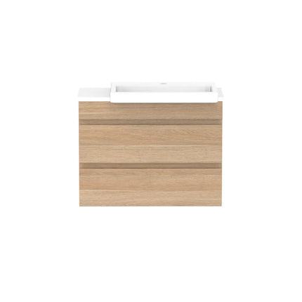 ADP Glacier Lite Semi-Recessed All Drawer Twin Vanity with Benchtop 600-1800mm