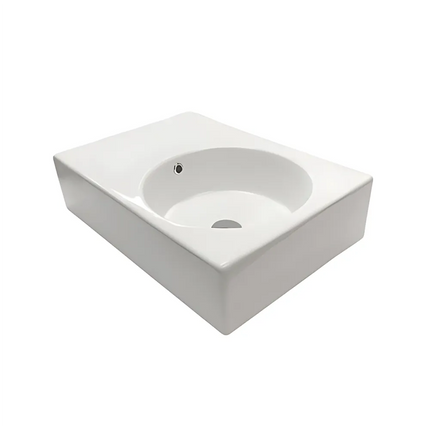 Ikon Art Wall Hung Basin Round Bowl 600 X 425 X 168mm