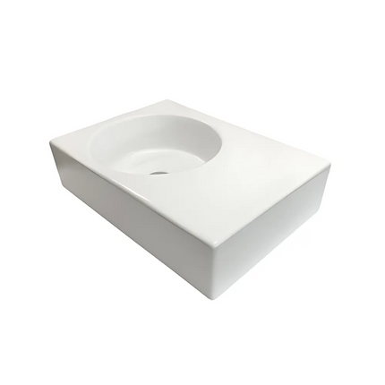 Ikon Art Wall Hung Basin Round Bowl 600 X 425 X 168mm