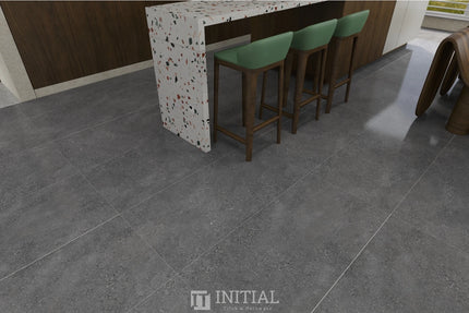 Concrete Look Tile Gallen Dark Grey Matt 600X1200 ,