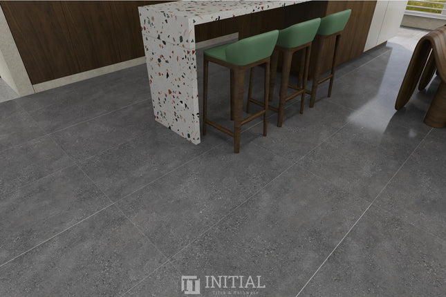 Concrete Look Tile Gallen Dark Grey Matt 600X1200 ,