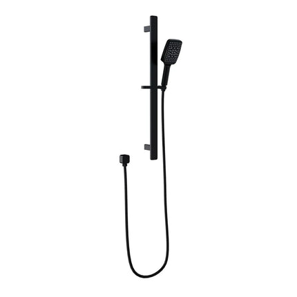 Ikon Seto Hand Shower on Rail Matt Black