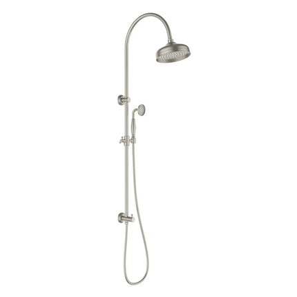 Ikon Clasico Combination Shower Set Brushed Nickel