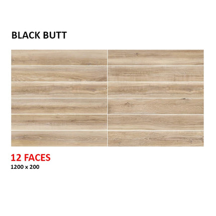 Hardwood Black Butt Surface Tec 200X1200X10
