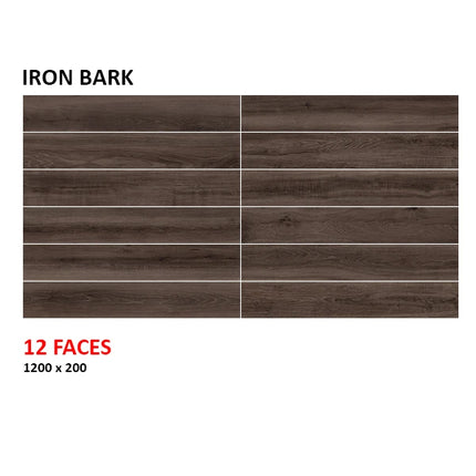 Hardwood Iron Bark Surface Tec 200X1200X10