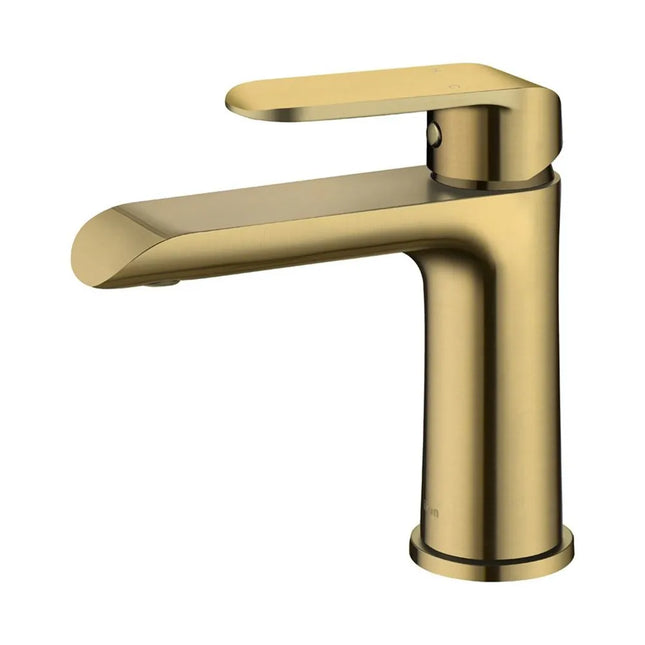 Ikon Kara Basin Mixer Brushed Gold, 2 Sizes