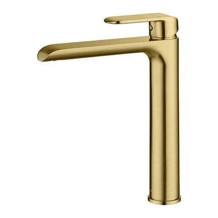 Ikon Kara Basin Mixer Brushed Gold, 2 Sizes