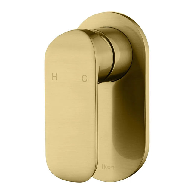 Ikon Kara Wall Mixer Brushed Gold