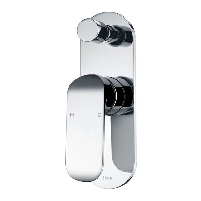 Ikon Kara Wall Mixer With Diverter Chrome