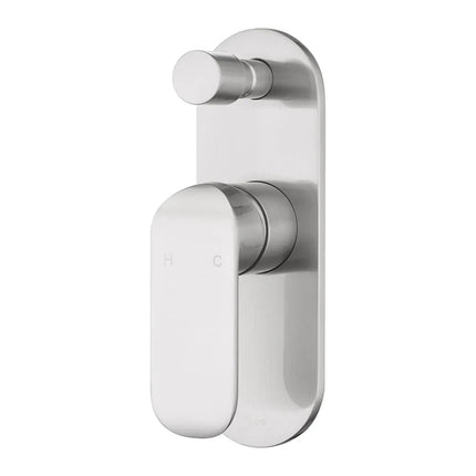 Ikon Kara Wall Mixer With Diverter Brushed Nickel