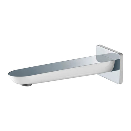 Ikon Kara Bath Spout Chrome & White