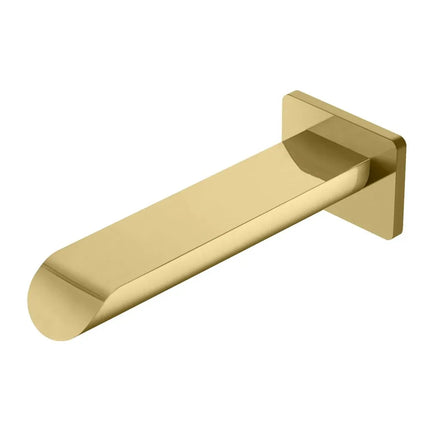 Ikon Kara Bath Spout Curved Tip Brushed Gold