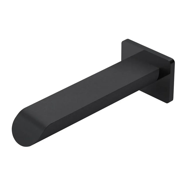 Ikon Kara Bath Spout Curved Tip Matt Black