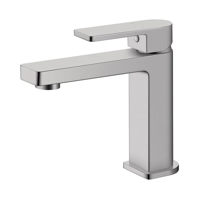 Ikon Flores Basin Mixer Brushed Nickel, 2 Sizes