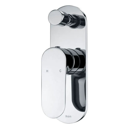 Ikon Banda Wall Mixer With Diverter Chrome