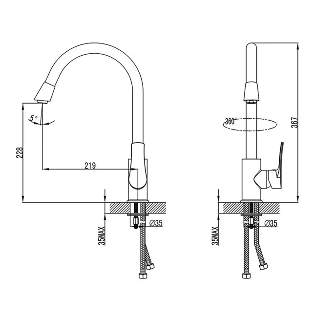 Ikon Sulu Sink Mixer Chrome