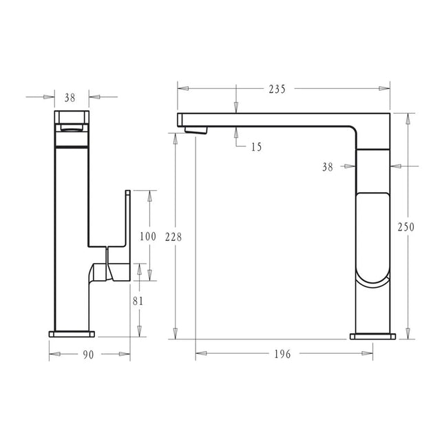 Ikon Ceram Kitchen Mixer Chrome