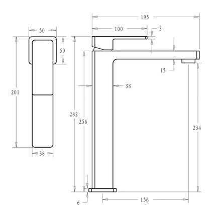 Ikon Ceram Basin Mixer Chrome, 2 Sizes