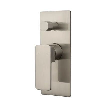 Ikon Ceram Wall Mixer With Diverter Brushed Nickel