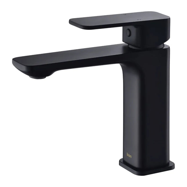 Ikon Seto Basin Mixer Matt Black, 2 Sizes