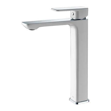 Ikon Seto Basin Mixer Chrome & White, 2 Sizes