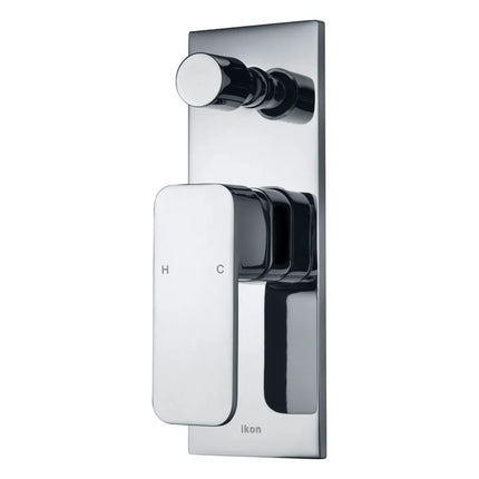 Ikon Seto Wall Mixer With Diverter Chrome